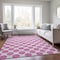 Homeroots 8' X 10' Blush And Ivory Polka Dot Washable Indoor Outdoor Area Rug 614878 - alternate 4