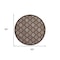 Homeroots 8' Brown Round Geometric Indoor Outdoor Area Rug 572802 - alternate 5
