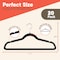 Campior Premium Velvet Non-Slip Hangers, Heavy Duty, 360 Deg Swivel Hook, Black Velvet Finish, 20PK CMPVVH20BK - alternate 5