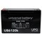 Upg 6V 12Ah F1, Battery D5736 - alternate 4