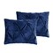 Homeroots Navy Blue Queen Polyester 130 Thread Count Washable Down Comforter Set 528905 - alternate 3