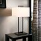 Homeroots 28" Black Metal Table Lamp With White Shade 524322 - alternate 4