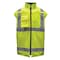 Game Workwear Hi-Vis 4-in-1 Jacket, 100% Polyester PU Coated Fabric, Hi Vis Lime, M 1365 - alternate 2