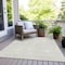 Homeroots 10' X 14' Ivory And Gray Abstract Washable Indoor Outdoor Area Rug 594946 - alternate 5