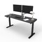 We'Re It Electric Sit Stand Desk, 46.25 H, 24 W X Laminate wood, metal, Black, Burnt Strand VL22BLK7224-6307 - alternate 1