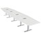 Skutchi Designs 18 Person Conference Table With Power Unit | 18' Hexagon Table | Harmony Series HAR-HEX.IR-48X216-T-WA7976-ESIL - alternate 1