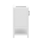 Flash Furniture Vega 42in. Vanity w/Sink, Cabinet w/Blk Hardware, Open Shelf & 3 Drawers, Marble Counter, Wht/Wht FS-VEGA42-WH-HDBLK-GG - alternate 4