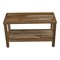 Homeroots Rectangular Teak Shower Bench With Shelf In Natural Finish 376698 - alternate 4