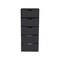Homeroots 18" Black Five Drawer Standard Chest 524962 - alternate 3