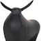 Homeroots 11" Black Aluminum Bull Tabletop Sculpture 608728 - alternate 3