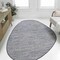 Jonathan Y Callan Modern Rustic Abstract Gray/Navy 6 ft. x 9 ft. Indoor/Outdoor Shaped Area Rug SHP202D-6 - alternate 4