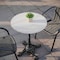 Flash Furniture TopGuard 24" Round Outdoor White Faux Marble Outdoor Tabletop with Seamless Surface Technology ST-RD600C-1-M-3A-M-WH-MAR-GG - alternate 7