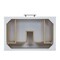 James Martin Vanities Olena 36" Single Vanity, Light Mappa Burl and Polished White, w/ 3 CM Tajnar Eclos Top D804-V36-LMB-3TJR - alternate 6