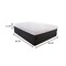 Homeroots 12" Foam Copper Infused Gel Memory Foam Mattress 391625 - alternate 2