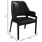Leisuremod Ethora Collection Modern Wooden Dining Chair in Black EC22BL - alternate 3