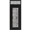 Vdomdoors Aluminum Door Iron 1633 Black Entry Steel Metal Classic Painted 36 x 92 (36 x 80+12)-Right Inswing IRON1633EXD-BLK-W36xH80+12-RH-I - alternate 2