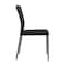 Armen Living Kash Upholstered Dining Chair in Black Faux Leather with Black Metal Legs - Set of 2 LCKASIBLK - alternate 3