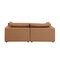 Homeroots 86in Chestnut and Brown Italian Leather Loveseat 720474 - alternate 4