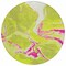 Homeroots 8' Lime Green Neon Pink And Ivory Round Abstract Washable Indoor Outdoor Area Rug 597784 - alternate 4