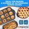 Emporio Kitchen Baking Pan Set, Oven Safe Tray, Up To 450 Deg F, Black, 6PK EMPKBK066 - alternate 6