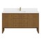 James Martin Vanities Hudson 60" Sgl Vanity, Honey Oak w/ Sgl Hole 3 CM White Zeus Silestone Top and Matching Backsplash 435-V60S-HNO-1WZ - alternate 1