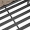 Homeroots 56in Dark Gray Aluminum Outdoor Love Seat with Taupe Cushions 556637 - alternate 4