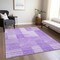 Homeroots 5' X 8' Lavender And Purple Striped Washable Indoor Outdoor Area Rug 581654 - alternate 5