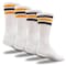 Railroad Sock "Team Spirit" Striped Crew Socks, Black/Gold, 2PK 1570S BK/GD - alternate 5