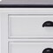 Homeroots 71in Classic White and Black Entertainment Unit with Two Drawers 397710 - alternate 4