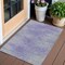 Homeroots 3' X 5' Plum And Purple Abstract Washable Indoor Outdoor Area Rug 587218 - alternate 1