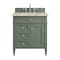 James Martin Vanities Brittany 30" Single Vanity, Smokey Celadon, w/ 3 CM Tajnar Eclos Top 650-V30-SC-3TJR - alternate 1