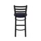 Holland Bar Stool Co 25" Stationary Counter Stool, Black Wrinkle, Canter Twilight Seat 40025BW002 - alternate 3