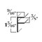 Brunner Aluminum "F" Channel 9/16" x 1-3/16" with 3/8" Reveal, 6063-T5 4 Feet Satin Anodized F375 S4 - alternate 2