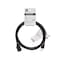 Monoprice SJT Extension Cord, 16 AWG, Indoor, 16/3, 1 Outlets, 5-15R, Black, 5-15P, 10 ft 5300 - alternate 3