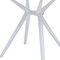 Homeroots 28" White Heavy Duty Plastic Trestle Base Dining Table 555198 - alternate 3