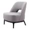 Homeroots 26" Gray And Black Upholstered Lounge Chair 556458 - alternate 4