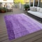 Homeroots 5' X 8' Purple And Lavender Ombre Washable Indoor Outdoor Area Rug 581823 - alternate 3