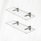 Fab Glass And Mirror Acrylic Shelf 6 x 16.5inces Brushed Nickel Bracket 3/4in Thickness Acrylic Pack of 2 AS19SC-6x16BN2P - alternate 1
