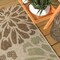 Jonathan Y Zinnia Modern Floral Textured Weave Sage/Brown 5 ft Octagon Indoor/Outdoor Area Rug SMB110A-5TGN - alternate 5