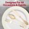 Smarty Had A Party Shiny Baroque Gold Plastic Knives (600 Knives), 600PK 7957-GBQ-CASE - alternate 7