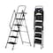 Wrightmaster 5-Step Steel Folding Step Ladder (10 ft. Reach) 500 lb. Load Capacity, Anti-Slip Pedals & Tool Tray ZE-P257603 - alternate 1