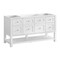 James Martin Vanities Breckenridge 60" Single Vanity, Bright White, w/ 3 CM Siberian Silestone Top 330-V60S-BW-3SFR - alternate 5