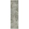 Homeroots 8' Runner Green Abstract Washable Non Skid Indoor Outdoor Runner Rug 564225 - alternate 4