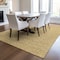 Homeroots 5' X 8' Gold Black And Beige Geometric Washable Indoor Outdoor Area Rug 596735 - alternate 4