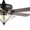 Jonathan Y Moravia 52" 5-Light Farmhouse Rustic Iron Star Shade LED Ceiling Fan With Remote, Black JYL9609A - alternate 6