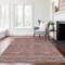 Homeroots 3' X 5' Red Beige And Copper Striped Washable Indoor Outdoor Area Rug 587932 - alternate 3