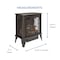 Bluegrass Living Panorama Vent Free Dual Fuel 3-Sided Gas Stove - 23,000 BTU, Remote Control, Black Finish BTSD23RT - alternate 3