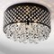 Jonathan Y Evelyn 17" 3-Light Crystal Drops/Metal , LED Flush Mount, Black JYL6143A - alternate 6