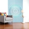 Homeroots 80" X 56" Blue And White Mandala Cotton Hanging Tapestry 397184 - alternate 3