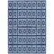 Homeroots 10' X 14' Navy Blue And Ivory Geometric Washable Indoor Outdoor Area Rug 613794 - alternate 4